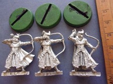 Lord of the Rings Galadhrim Elf Archers X3 Haldirs Elves MESBG GW Citadel Metal