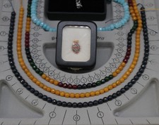 R1 Aqua- Halbedelstein Ketten