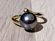 Design Perlen 925 Silber Ring vergoldet - Kiodesign