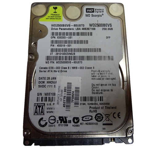 250gb sata hdd western digital - sata,