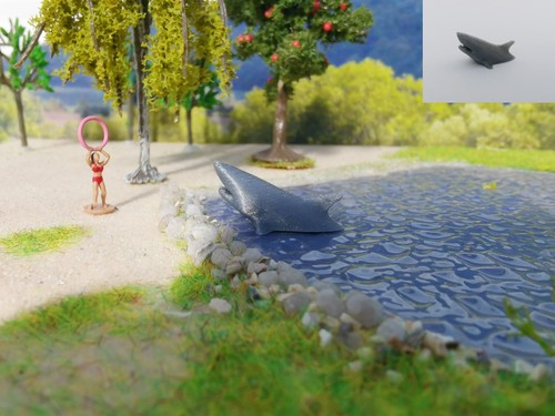 Hai figur groß spur - hai,