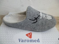 Florett Herren Pantoffel Hausschuhe Hausschuh Clogs grau Weite G NEU!!