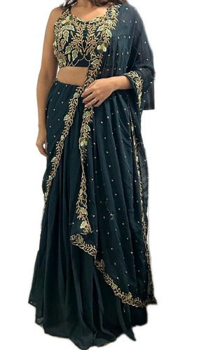 Grüne mehndhi lehenga choli - lehenga,