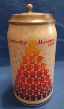 OKTOBERFEST JAHRESKRUG  -1987 -   mit Zinndeckel !