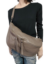 Italy XXL Bauchtasche  Umhängetasche Bag Gürteltasche  Crossbody ECHTLEDER  48cm