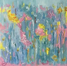 Ölbild Gemälde Blumen Flora Abstrakte Ölmalerei Natur Moderne Kunst Unikat