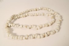 Strang weiße Glasperlen HF52 9mm white padre pony beads imitation India