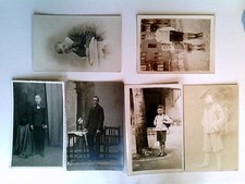 6x Kinder, Jungen, Fotografien, 6 AK, 1x gelaufen 1906, 2x datiert 1932/1935, Ko