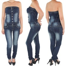 Damen Jeans Overall Jumpsuit