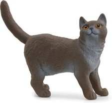 SCHLEICH Farm World | Britische Kurzhaar Katze 13973 Bauernhof Spielfigur