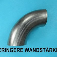 Edelstahl Bogen 60 mm 90 grad