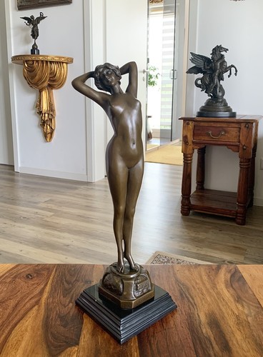 Bronzefigur jungfrau - jungfrau, "