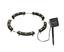 Solar Blumentopf LED Beleuchtung Garten Deko Leuchte Pflanzen Akku warmweiss TV