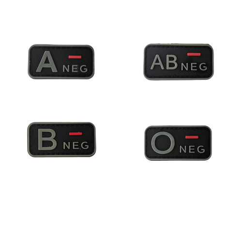 Blutgruppen neg pvc patch - blutgruppen,