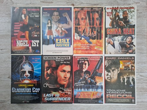 Vhs kassetten aus - 8, vhs-kassetten