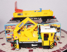 RF/R] Playmobil / LGB Eisenbahn Spur G Atlas Bauzug 4053 OVP super Zustand fährt