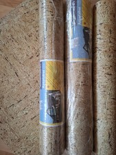 Tapete, Strukturtapete Korkoptik, Beige-Braun, 3Rollen