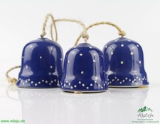 Bürgeler Keramik Bürgelkeramik Glocken 3er Set Deko Landhausstil Bauernhaus