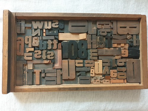 Holzbuchstaben collage 108 - collage,