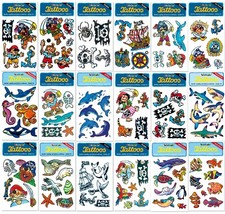 PIRATEN TATTOOS - Kinder Pirat Tattoo Kindergeburtstag Mitgebsel Lutz Mauder