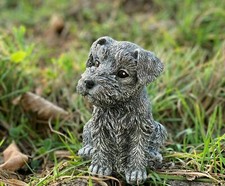 Steinfigur Hund Schnauzer