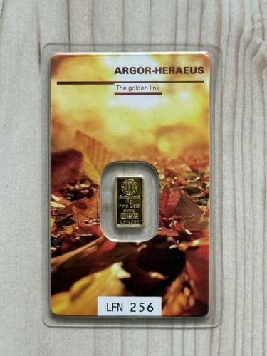 Goldbarren argor heraeus - goldbarren, fn