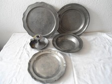 Konvolut antikes Zinn ,Teller