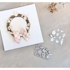 Stanzschablonen Set "Mini Frühlings Ostern Motive", bis 1,5 x2,5cm, 10-tlg.