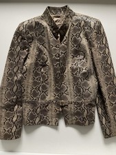 Lederjacke Wunderschönˋ echt Python Leder real genuine leather in python vintage