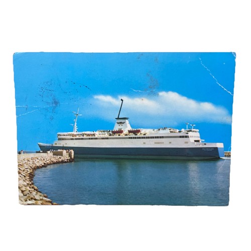 Postkarte fehmarn fährbahnhof - postkarte,