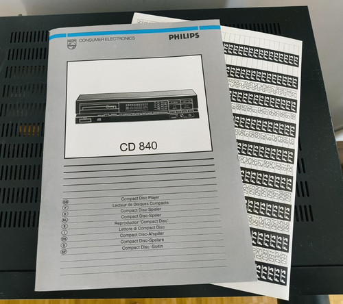 Philips cd840 player - philips,