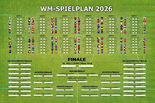 Spielplan poster - spielplan,