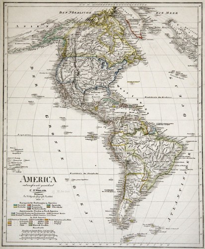 Amerika original stahlstich - amerika,