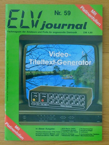 Elektronik zeitschrift elv - –,