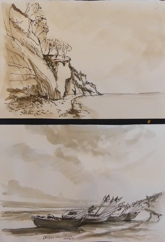 Tuschezeichnungen original - 2,