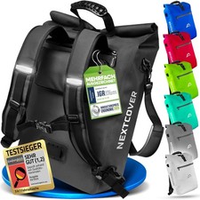 Nextcover 3in1 Fahrradtasche für Gepäckträger PVC frei Gepäckträgertasche