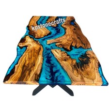 Olivenholz Epoxid Esstisch |