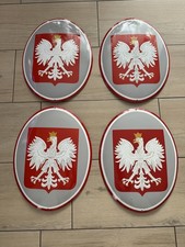 Alte Emailschild   Polnische Adler / Polnisches Wappen