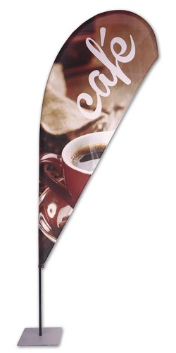 Café beachflag tropfen - café, 280