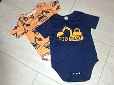 Bodys Bodies Kurzarmbody Baby Junge Gr.80 3 Stück