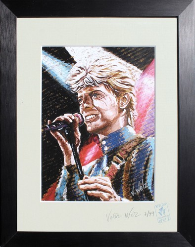 David bowie 80er kunstdruck - david,