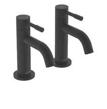 Bristan Mila Waschtischarmaturen Paar Säulenmontage - Schwarz