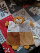 Pampers Schmusetuch Bär 🐻 Schnuffeltuch Handpuppen Teddybär 🧸 Braun Weiß Grau