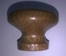 Griff Holzknopf rund Eiche rustikal Massiv Ø 35 x 28 mm hoch, 