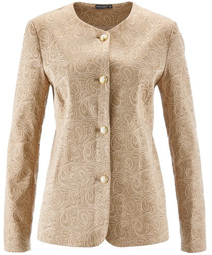 Jacquard blazer 38 - gr., gold