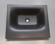 BetteLux Einbau-Waschtisch - B/T 60x45cm - StahlEmail schwarzmatt - UVP 904 EUR