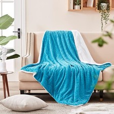 Sherpa Kuscheldecke Teal