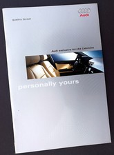 Katalog Audi exlusive A4/A4 Cabriolet, 198 x 297 mm, 36 Seiten, wie Neu!