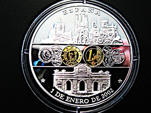 Medaille einführung des euro - einführung,