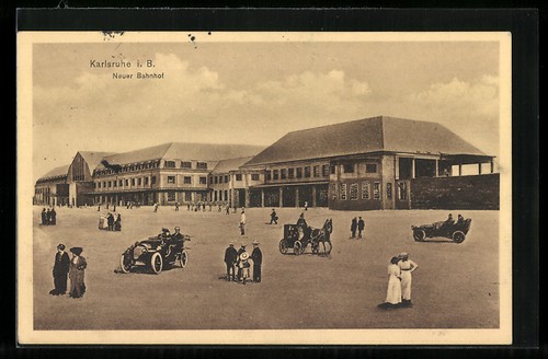 Ansichtskarte karlsruhe neuer - ansichtskarte, karlsruhe,